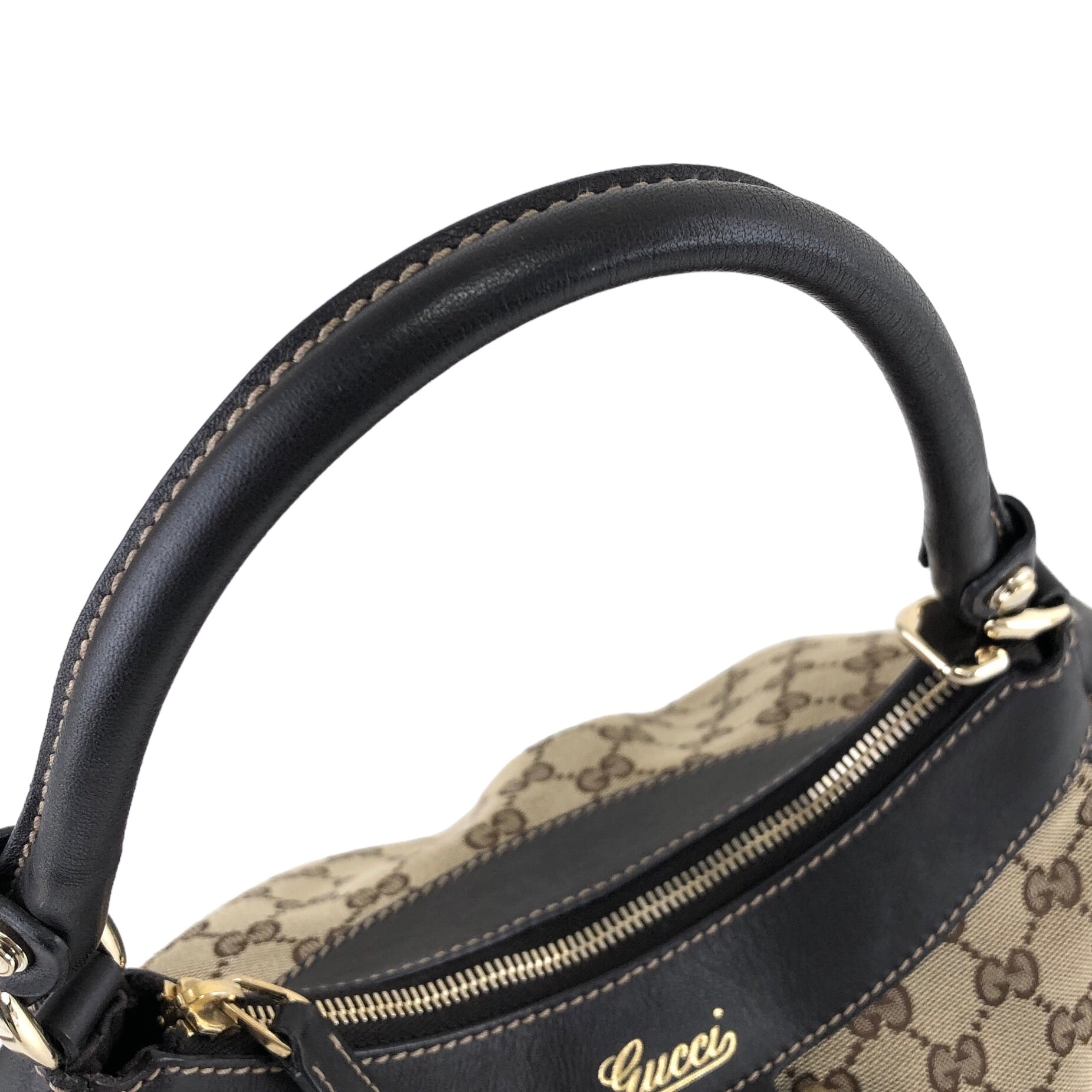 GUCCI グッチ GGキャンバス アビー セミショルダーバッグ ベージュ