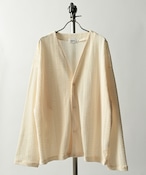 ATELANE Openwork knit saw V-neck cardigan bolero  (IVO) 22A-11010 (DEPROID sponsored brands)