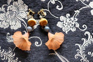 pierce/earring 翻してドレス orange