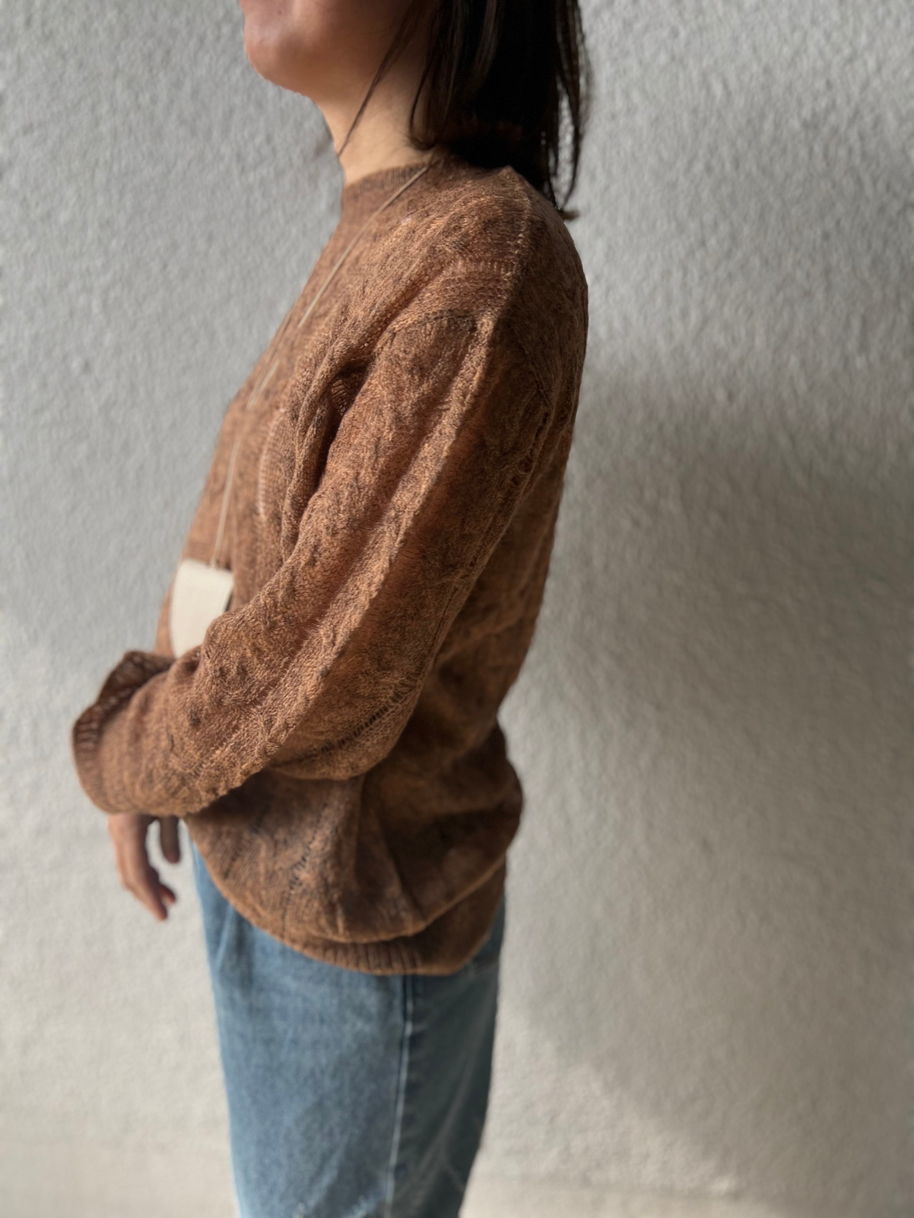 【SELECT】シアークルーネックプルオーバー 29-0427