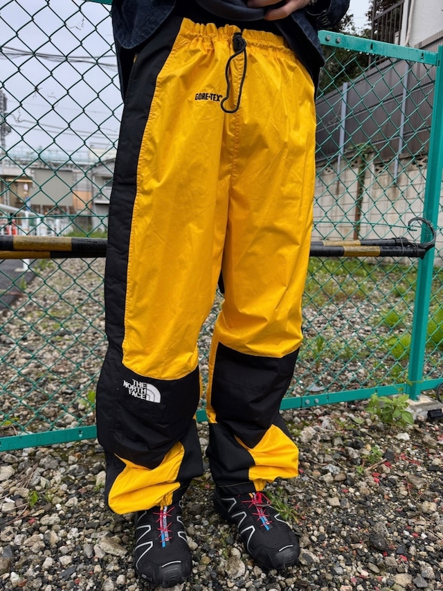 ［W84 L111］ The North Face GORE-TEX Yellow Black Color Block Technical Outdoor Pants　