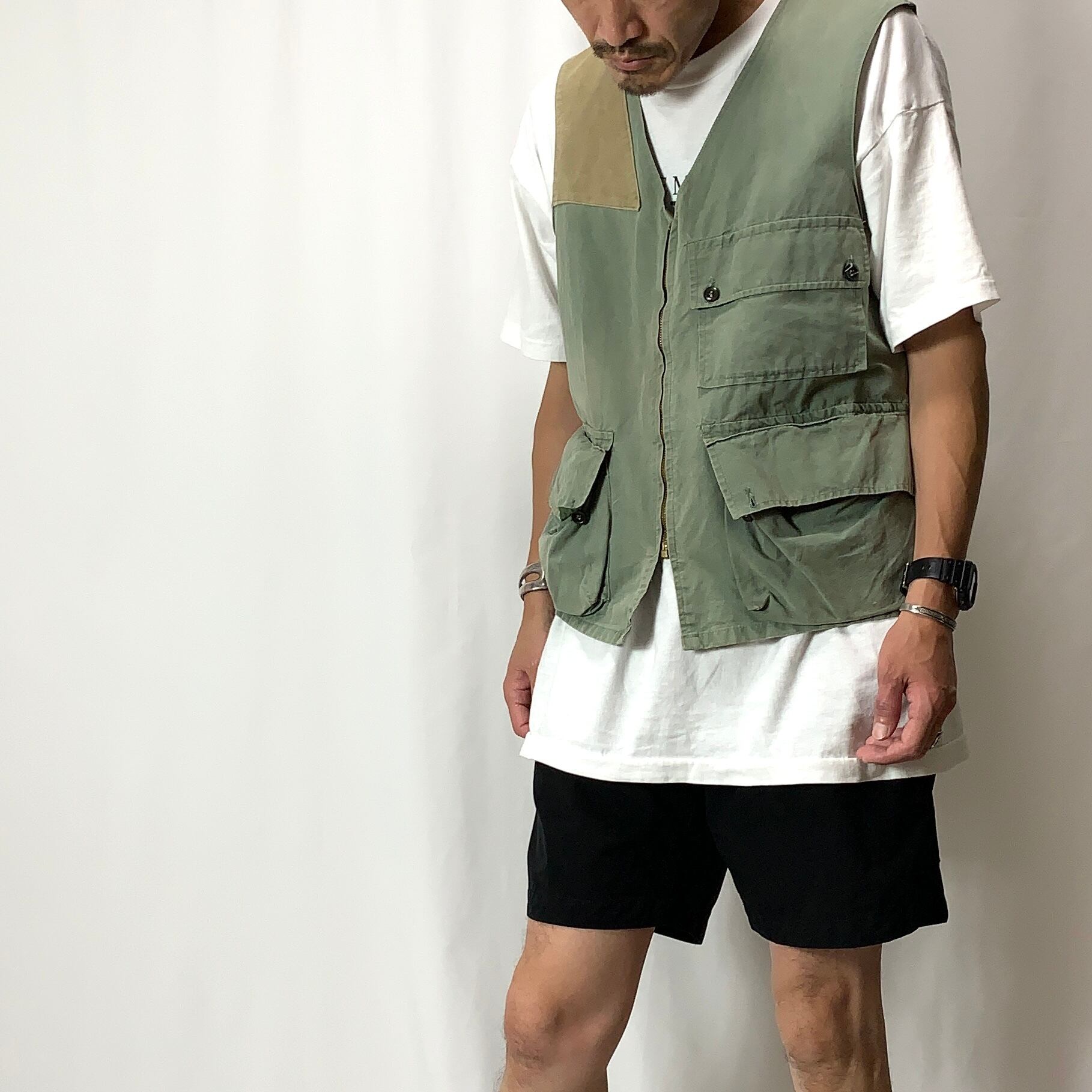 vintage old 60s 70s manufrance Hunting Vest MADE IN FRANCE