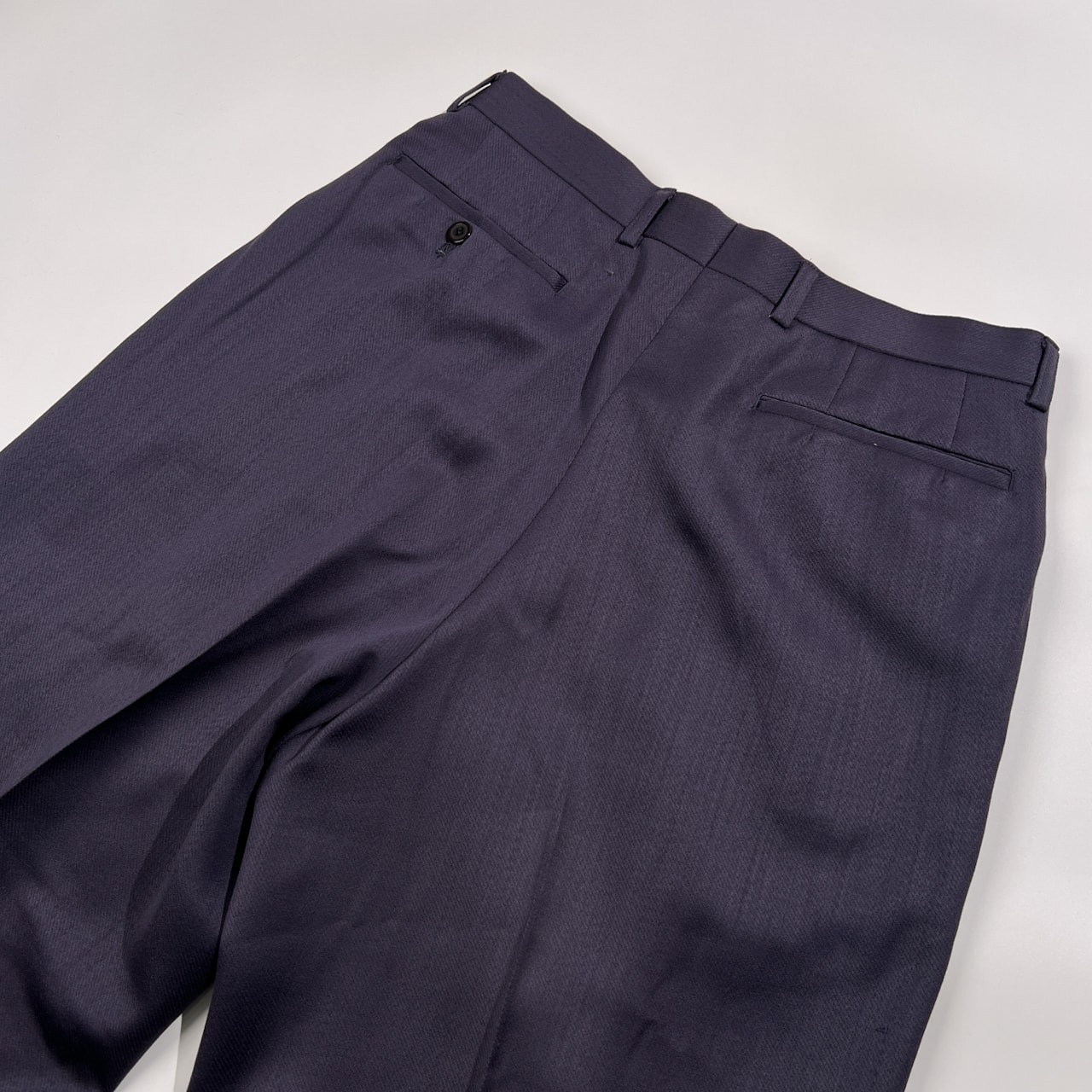 KENZO ケンゾー PARIS ツータック スラックスパンツ 裾ダブル サイズ 3 /メンズ/日本製/ビンテージ/ダークパープル系