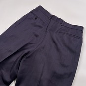 KENZO ケンゾー PARIS ツータック スラックスパンツ 裾ダブル サイズ 3 /メンズ/日本製/ビンテージ/ダークパープル系