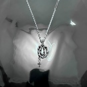 OPEN HORSESHOE with CROSS #1 with GODSIZE® I.D. TAG NECKLACE / オープンホースシュー ウィズ クロス #1ゴッドサイズ® I.D.タグネックレス