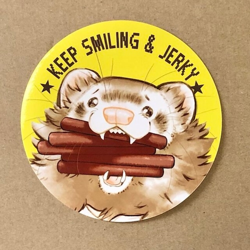 屋外向け　KEEP SMILING & JERKY ステッカー