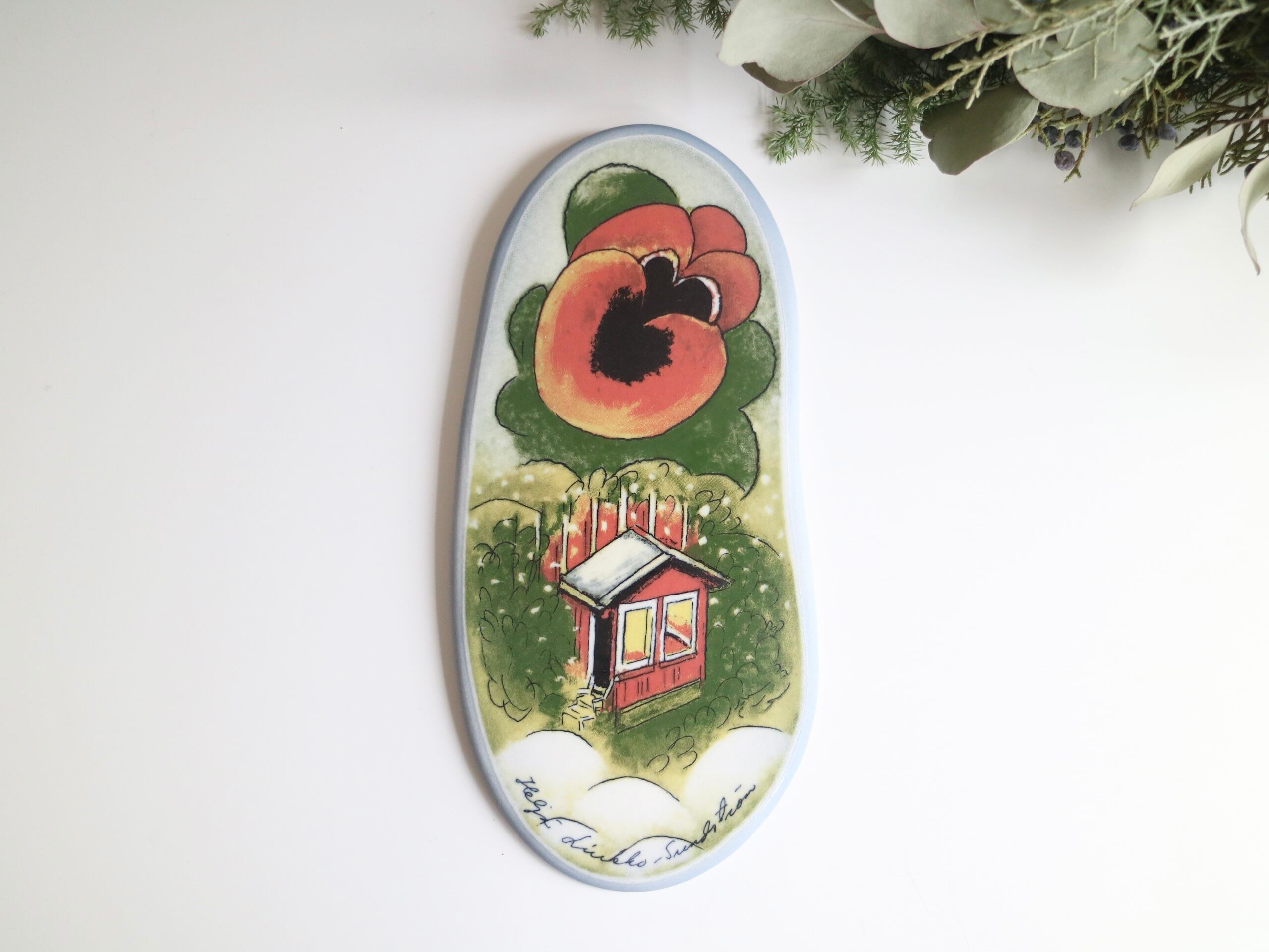 ARABIA / Helja / ウォールプレート Muistan sinua 陶板 No.5417