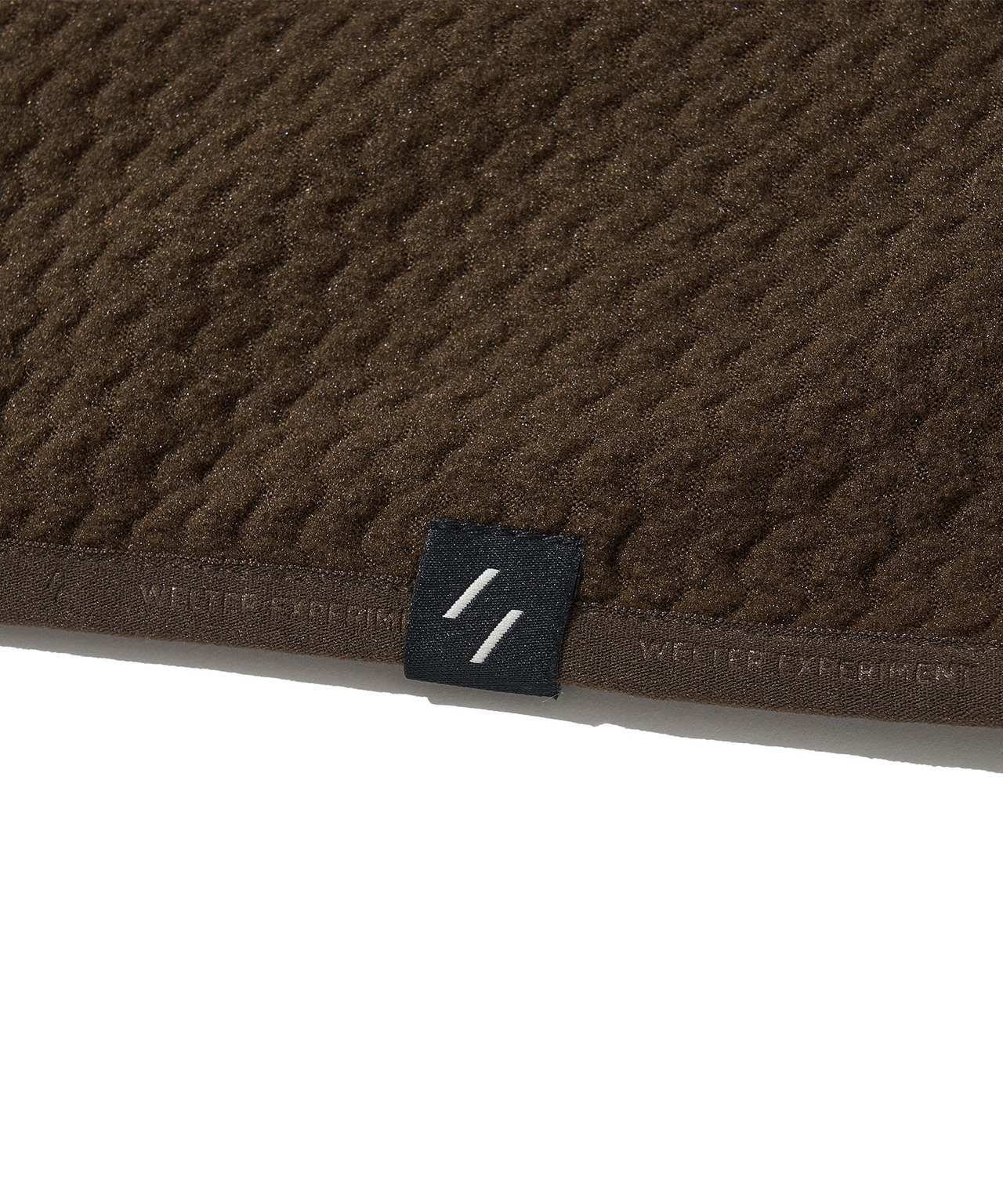 CALORA FLEECE HOODED PULLOVER_DARK BROWN