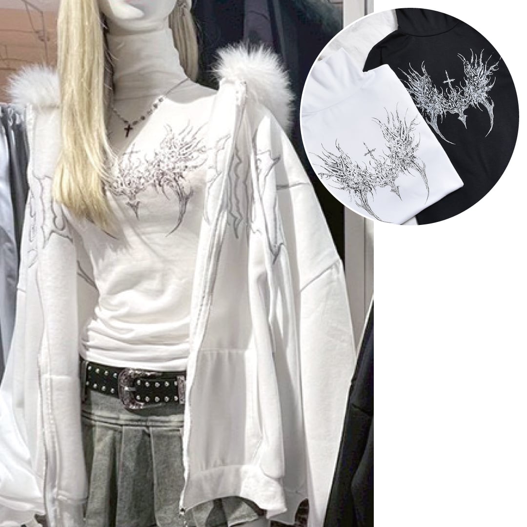 2/4 完売→再入荷！】新作☆トライバルハイネックピタT | VOLCAN&APHRODITE