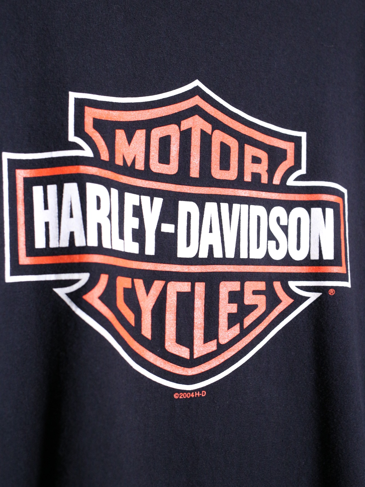 "Harley-Davidson"XX over silhouette front and back print tee - 10