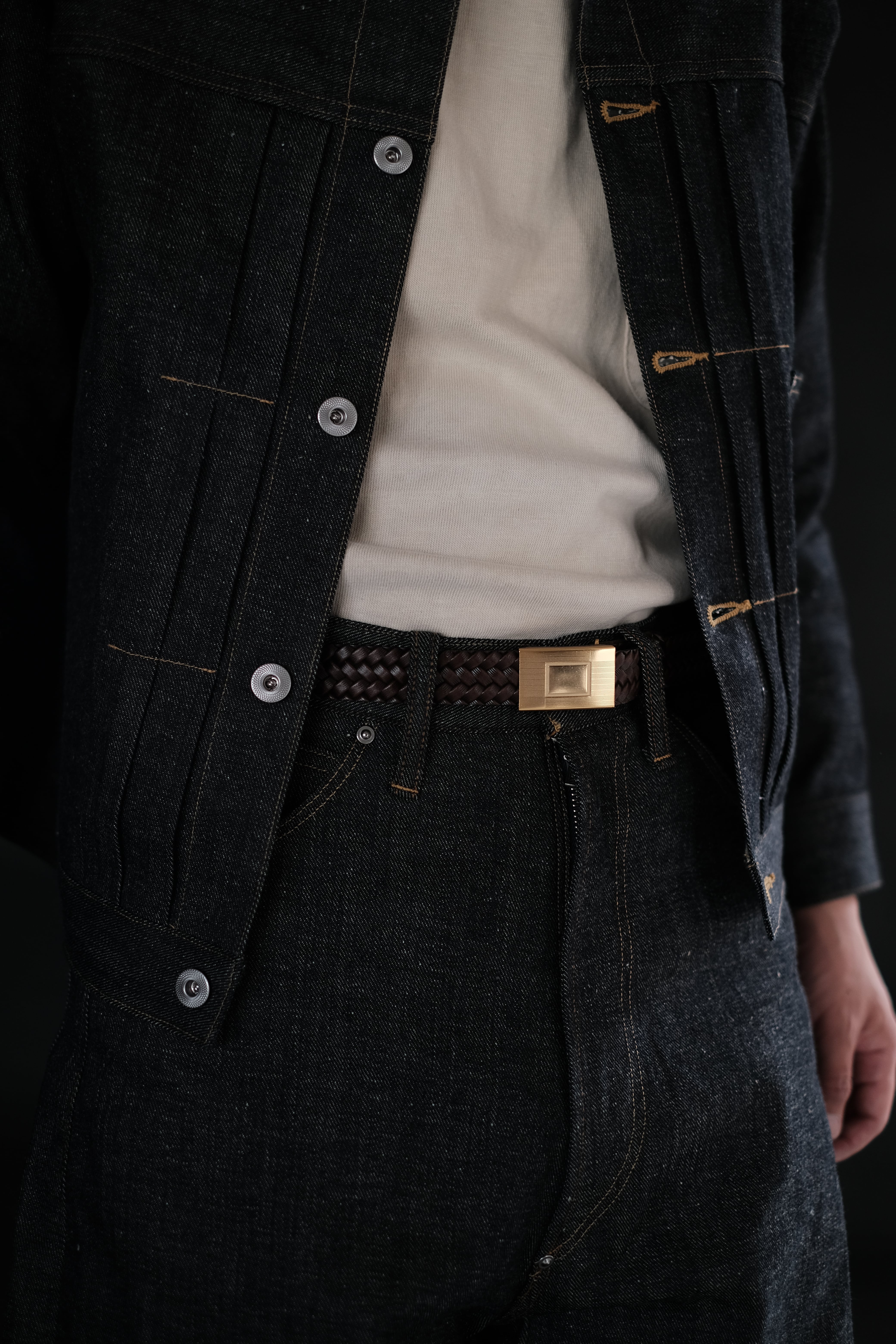 T.T / LOT.021 BASKETWEAVE PATTERN BELT | LIVING T.T / LOT.021 BASKETWEAVE PATTERN BELT | LIVING