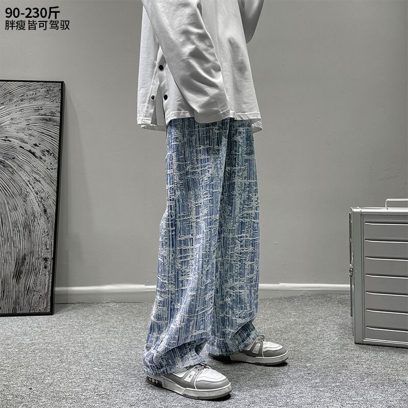 ジーンズ ルーズパンツ ロングオータム 大きめサイズ 秋物 ヒップホッププラスサイズ40718864637