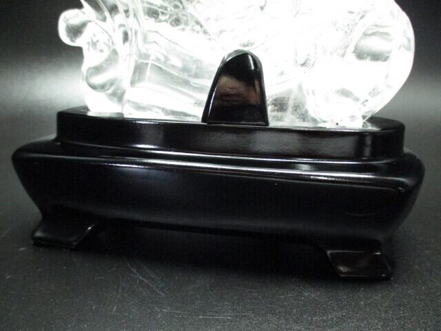 高級彫刻品　天然水晶龍　no,10