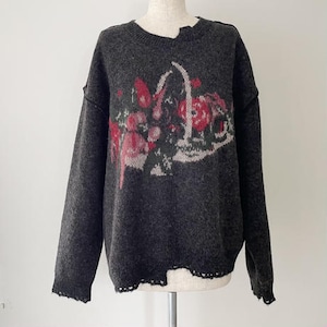 emary/flower melt knit gray