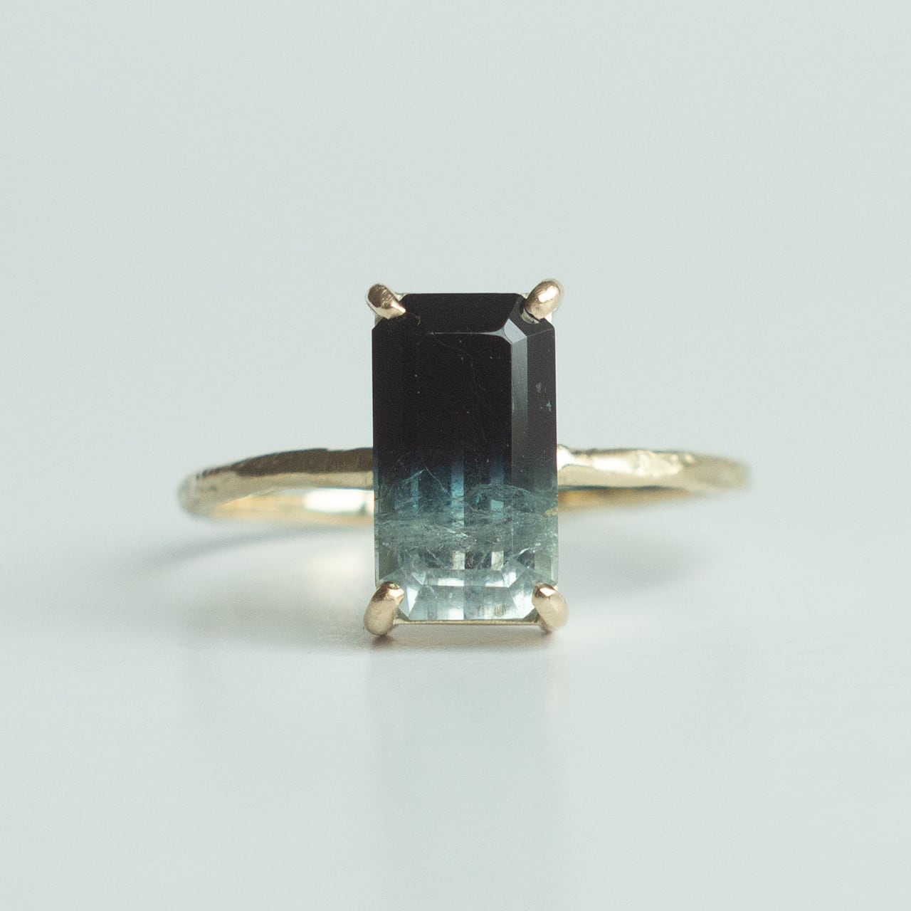 Rock Ring ーバイカラートルマリン | Kumiko Taya jewelry