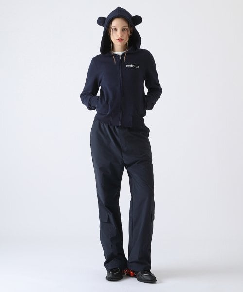 ☆New Jeans ハニ 着用!!【Bad Blue】Bear Ear Zipup Crop ☆New Jeans ハニ 着用!!【Bad Blue】Bear Ear Zipup Crop