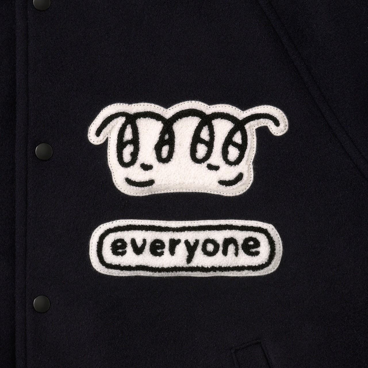 everyone x j.30000 varsity jacket 2024 (NAVY) | everyone