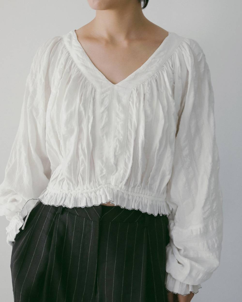 anuke 】Gather Volume Blouse | valance 福井｜レディース セレクト