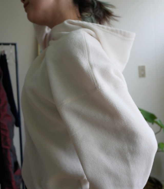Fleece High-Neck Hooded Pullover