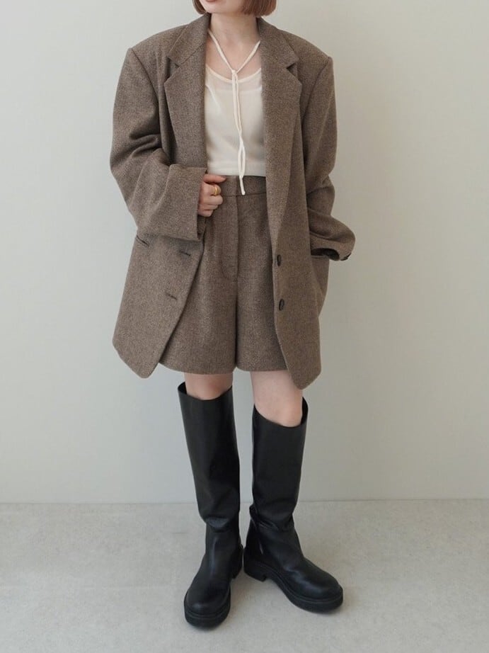 ànuke】Herringbone Short Pants | LASHIC