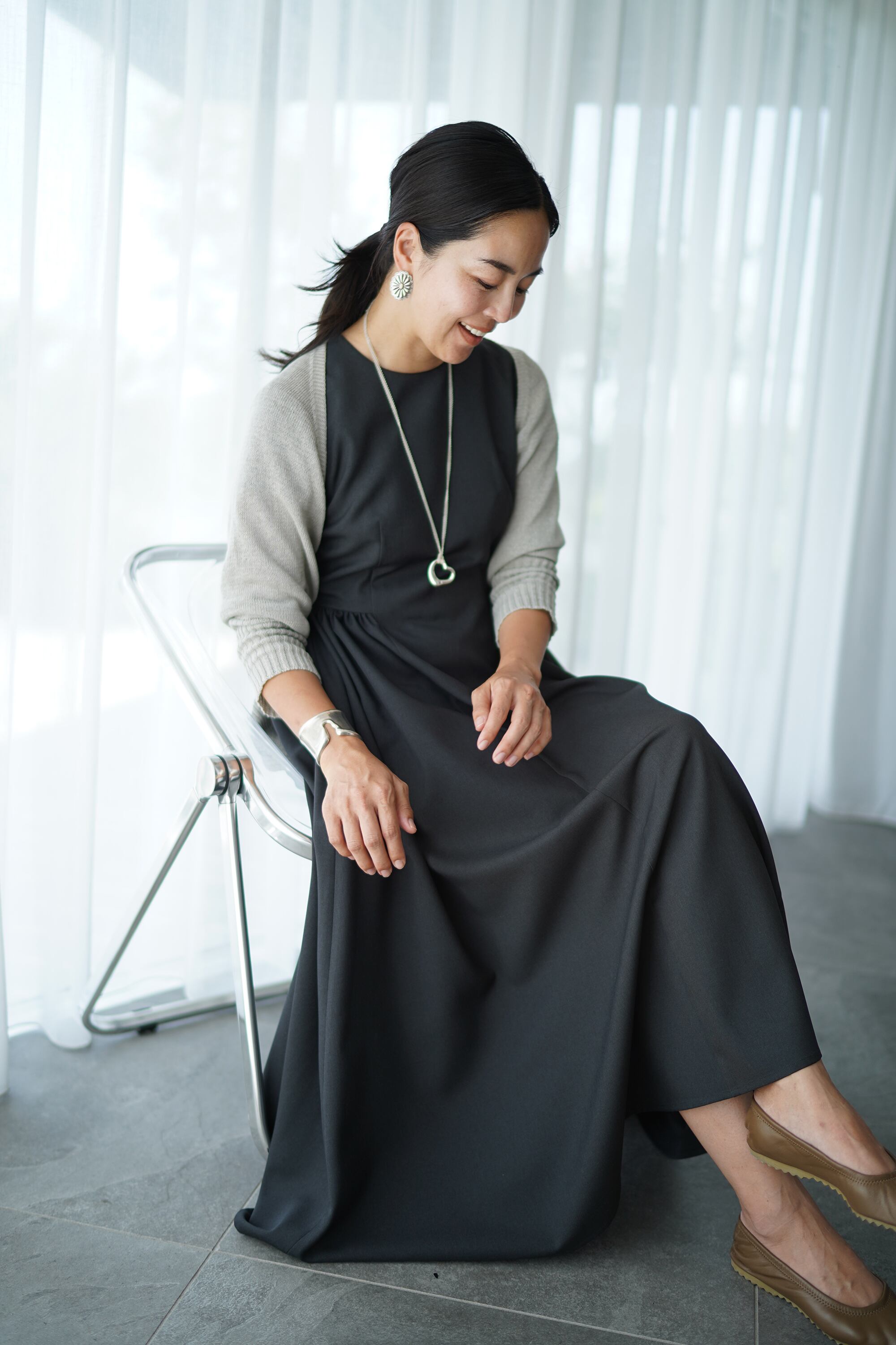 EVERYDAY DRESS mature s-sleeve グレーブラック 数量限定 | THE9SHOP 