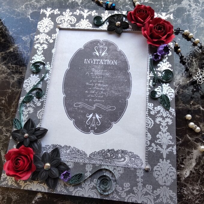 クイリング/ご祝儀袋/ウエディング/ペーパーフラワー クイリング/ご祝儀袋/ウエディング/ペーパーフラワー 心を込めて贈り