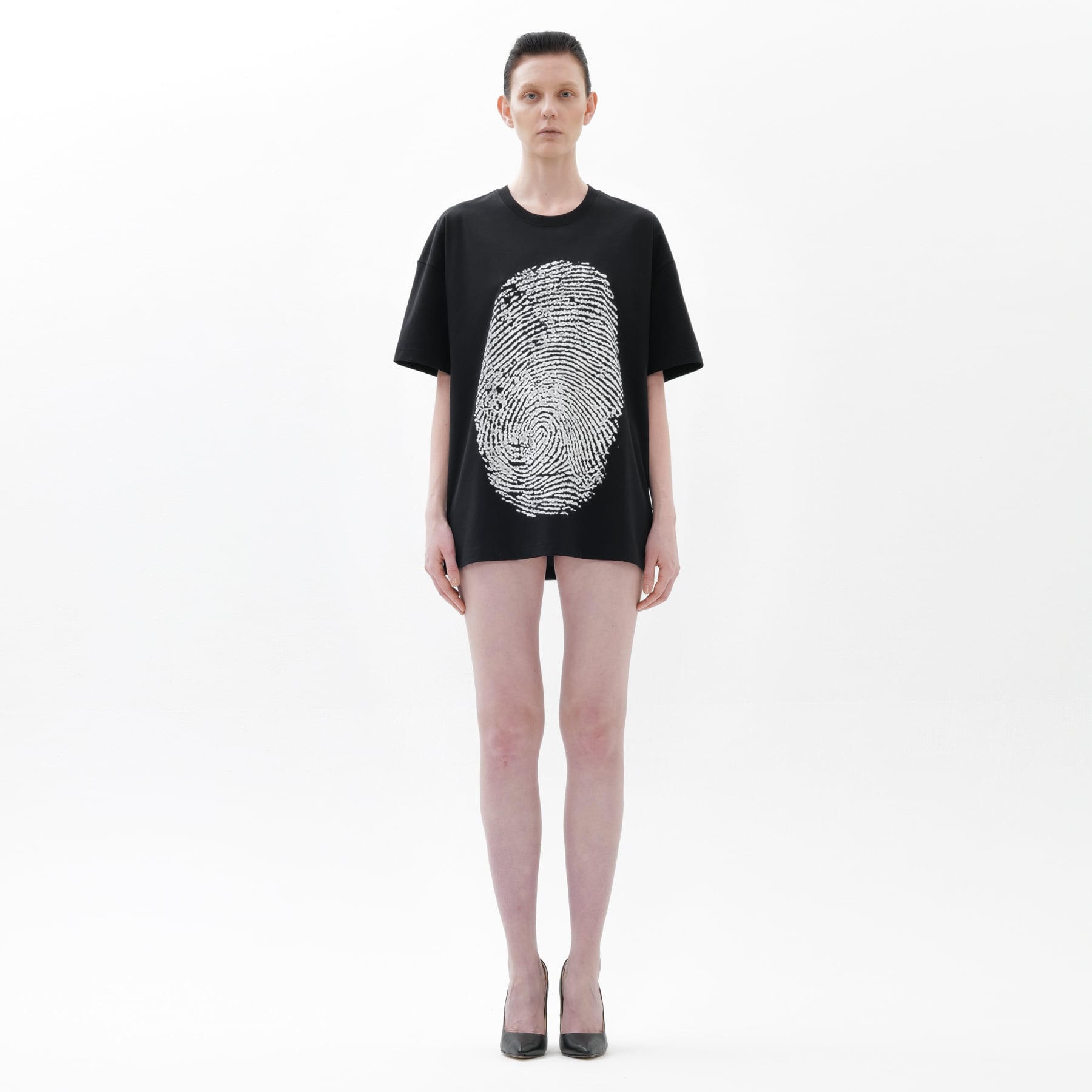 【Pre-order】Black Fingerprint Oversized T-Shirt