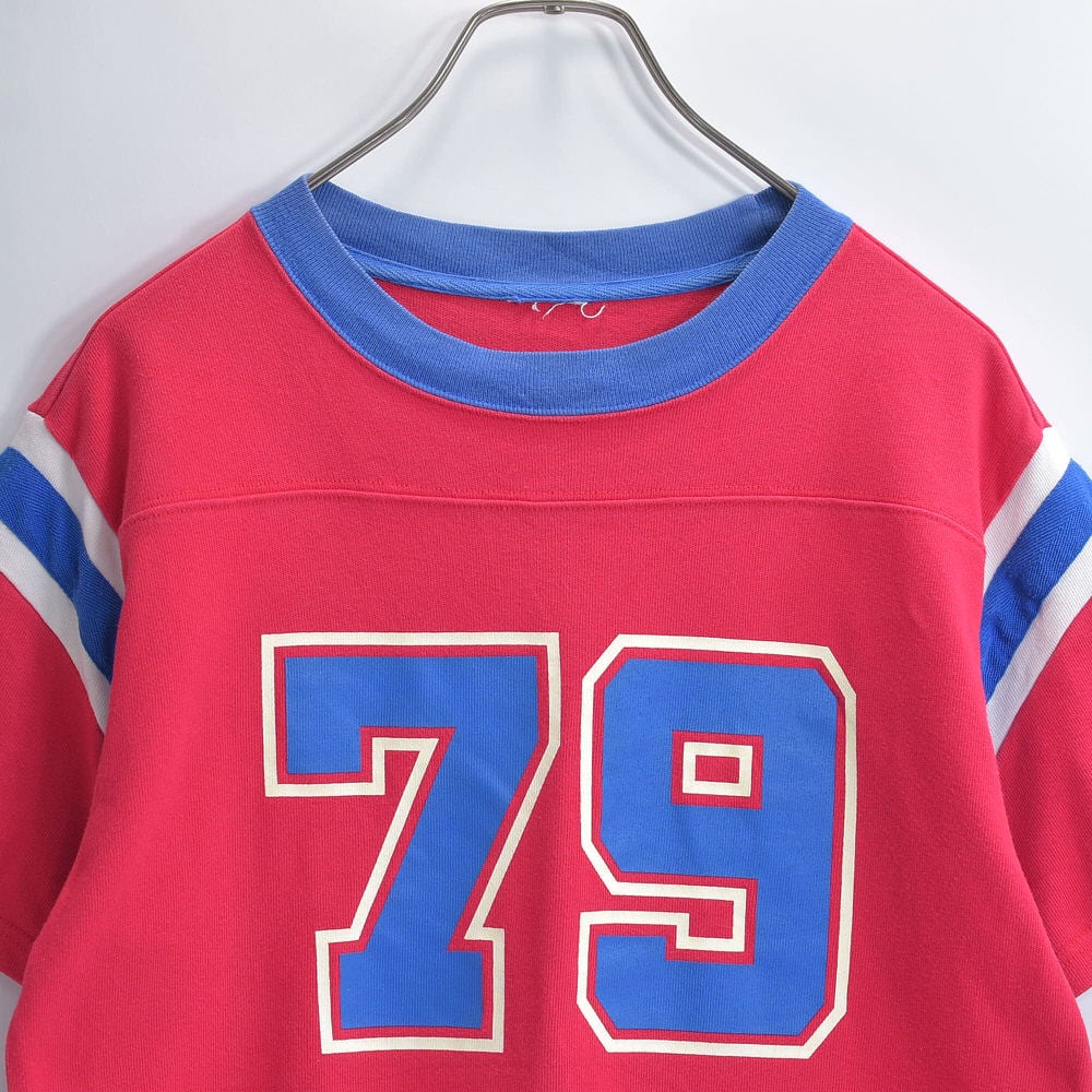 ナンバリングシャツ　フットボールシャツ　ヴィンテージ レディース] 1980s ヴィンテージ ディズニーワールド フロッキー