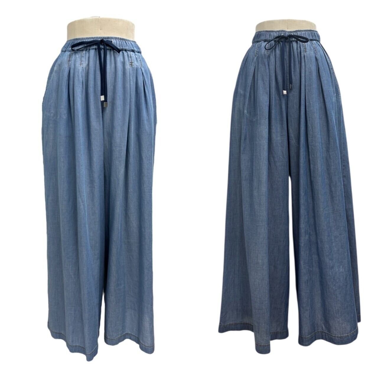 SALE【ayane】シアーデニムタックワイドパンツ 816304 アヤン | red earth