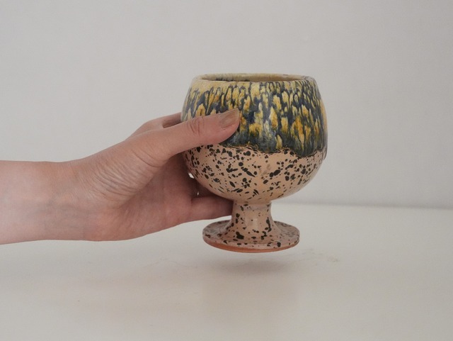 モロッコ　タムグルート　ゴブレット　カップ　（Light Pink）【 Sold 】