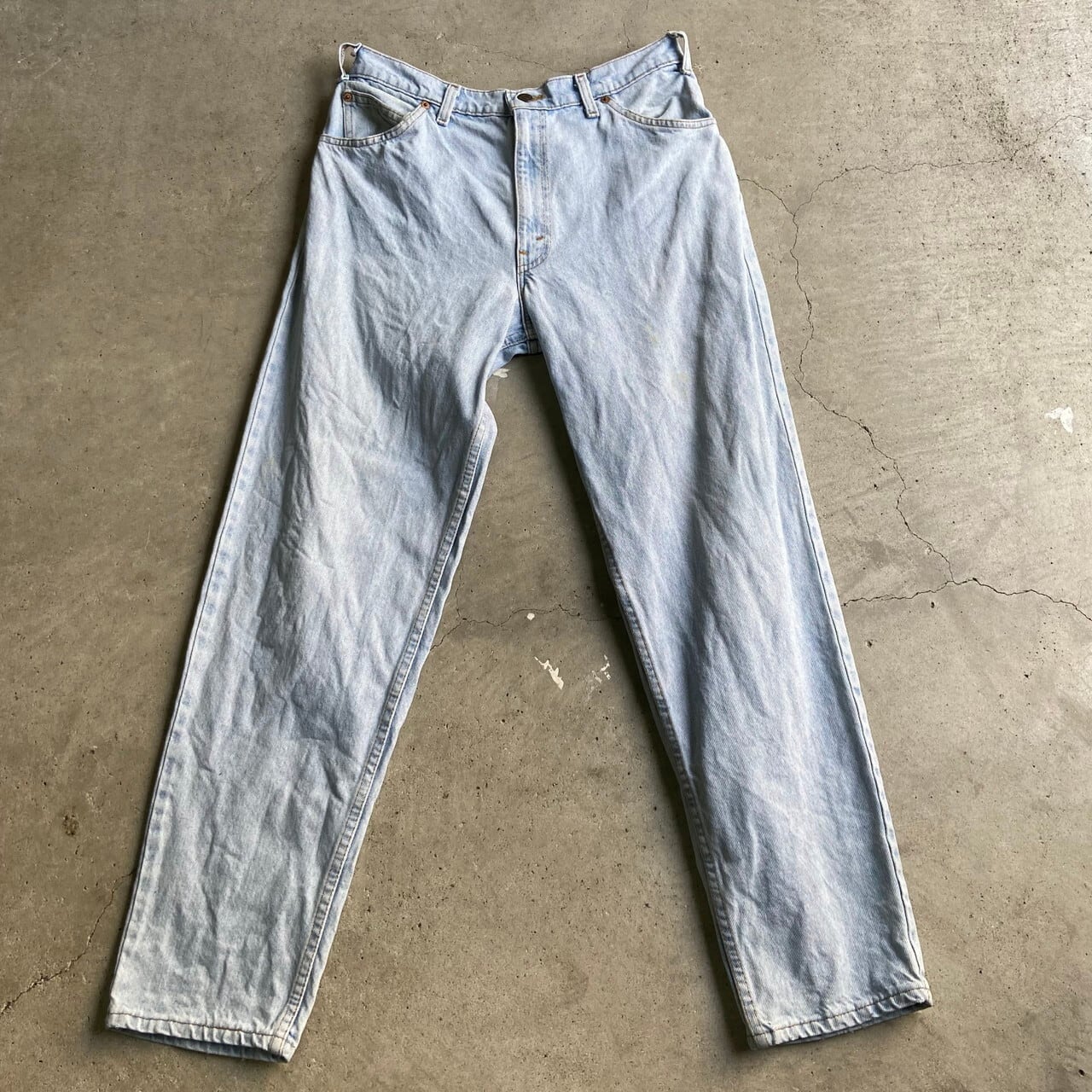 90年代 オレンジタブ USA製 Levi's リーバイス 550 ワイド バギー ...