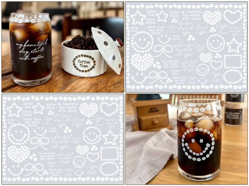 【ガラス用】コーヒーホリック転写紙