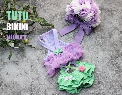 予約【HAPPYJJANGGU】Tutu Bikini《Violet》