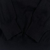 カシミヤ100% CASHMERE カシミヤ ハーフボタン ニット セーター /ブラック レディース