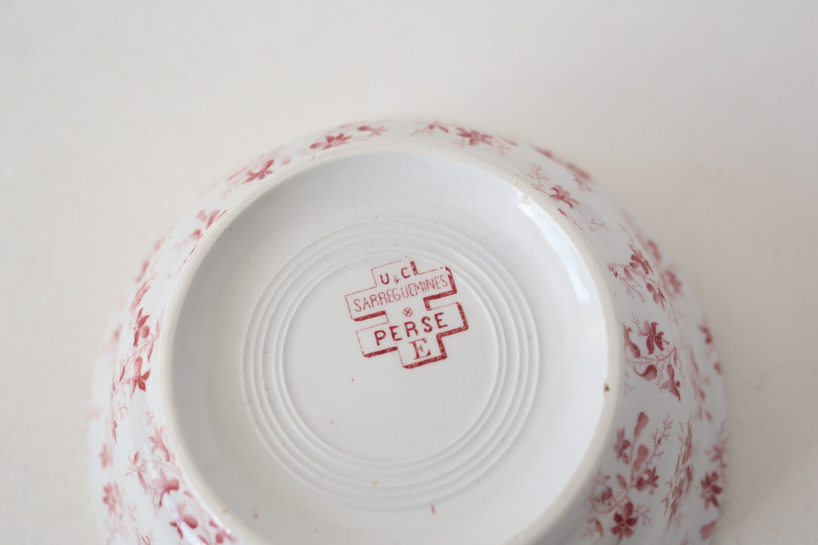 フランス アンティーク U＆C Sarreguemines サルグミンヌ