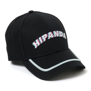 送料無料 【HIPANDA ハイパンダ】男女兼用 ロゴ キャップ 帽子 UNISEX  LETTERS CAP / BLACK × WHITE