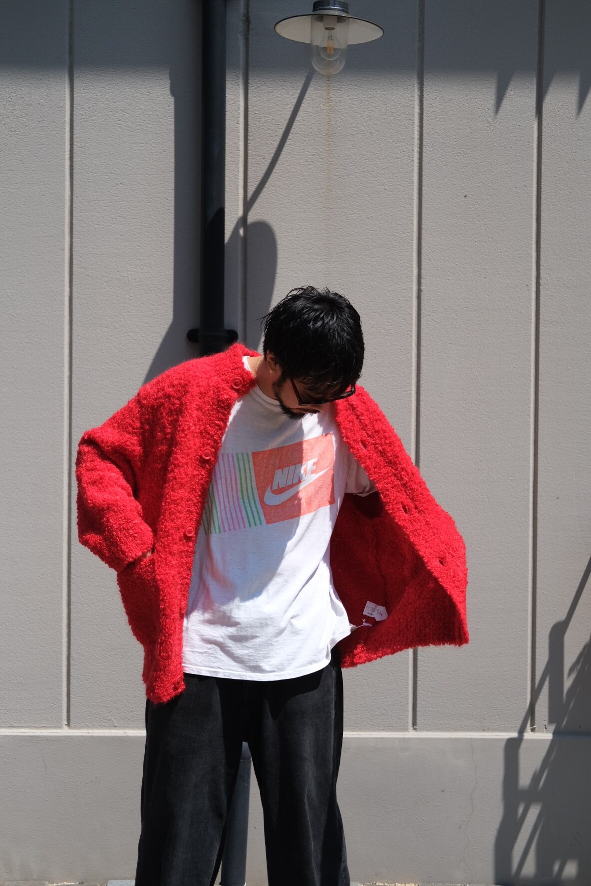 kota gushiken】Massive Mohair Cardigan -Red- | loop
