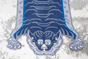Tibetan Tiger Rug 《Sサイズ•ウール・オリジナル3・ボニンブルー464》チベタンタイガーラグ
