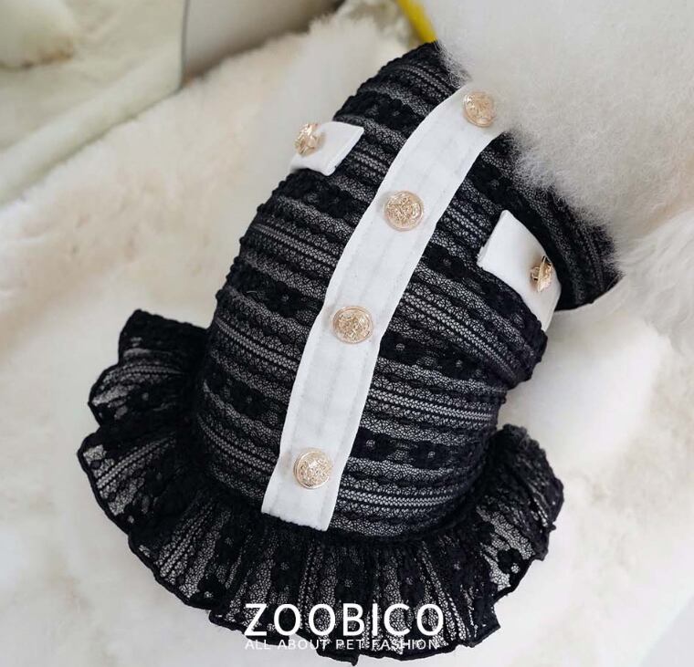 【SALE】cha see-through crop top XS ~ XL 2color / 犬服 春夏 新作 Tシャツ ドッグウェア ショート丈 シースルー 袖なし 小型犬 中型犬 クロップドトップス 涼しい お揃い シンプル