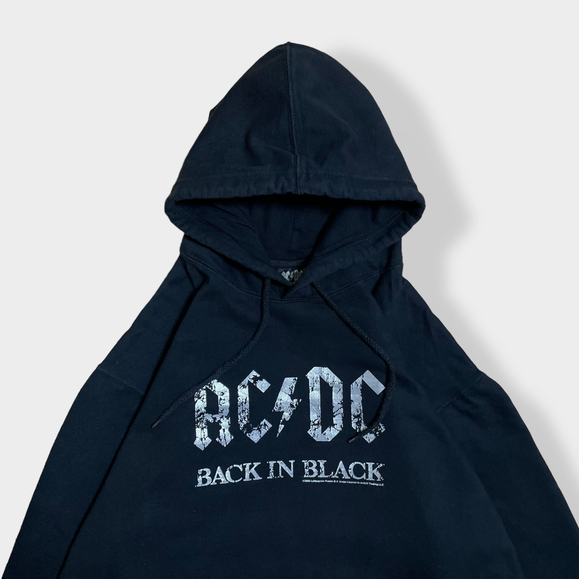 AC/DC】BACK IN BLACK ロゴ 公式 オフィシャル バンドパーカー