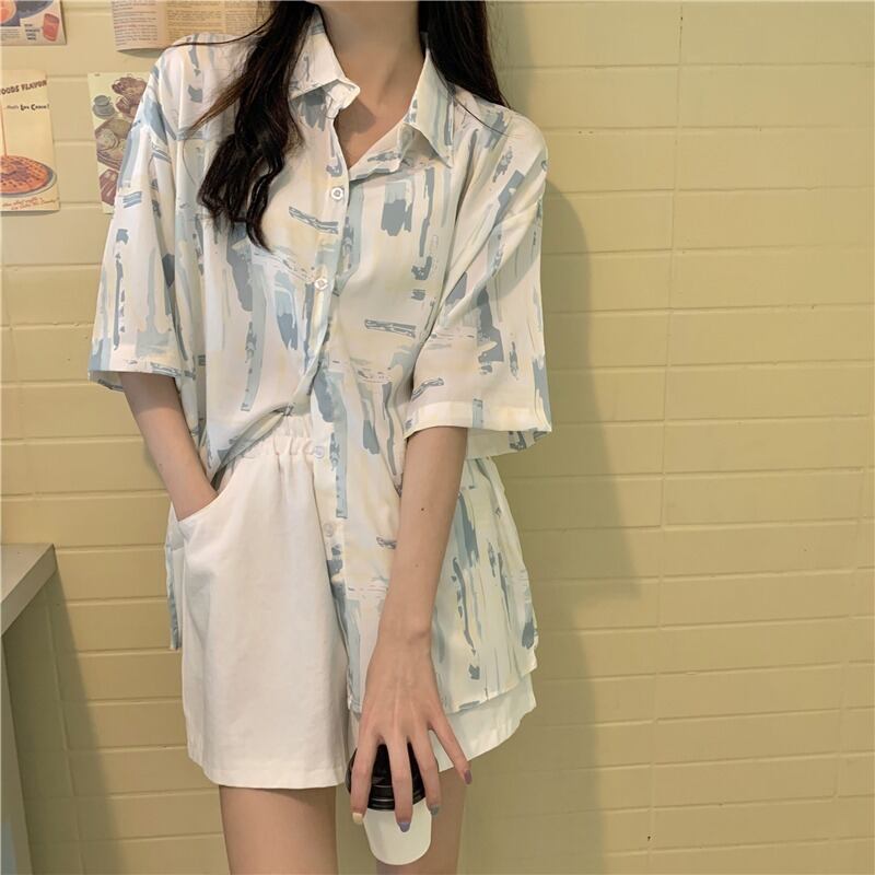 シャツ トップス サマー薄手ルーズ 夏物 1号婦人6386185808