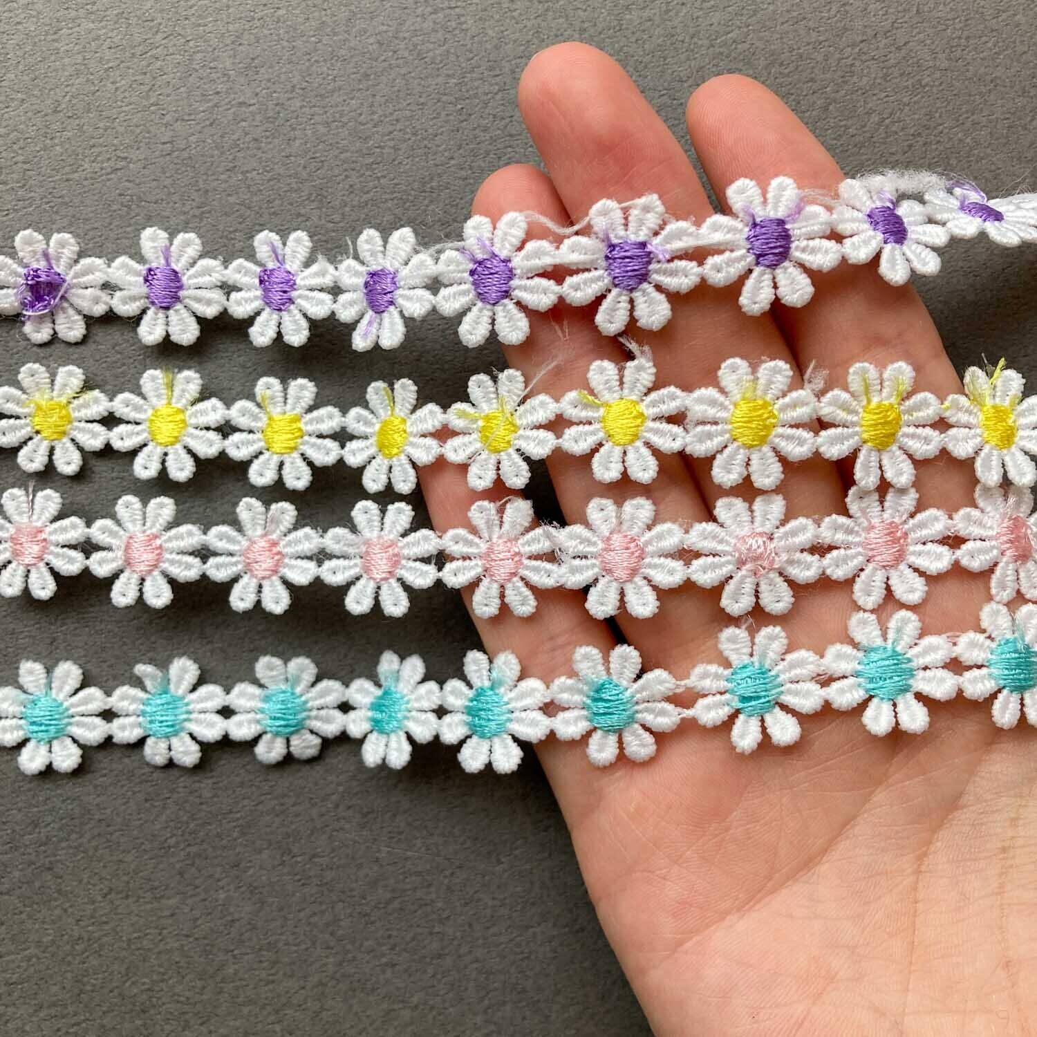 ミニデイジーモチーフレース（50cm〜） | Dua-アクセサリーパーツショップ