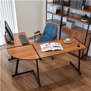 パソコンデスク/PCデスク 【幅147cm コーナータイプ パソコンデスク/PCデスク 【幅147cm コーナータイプ