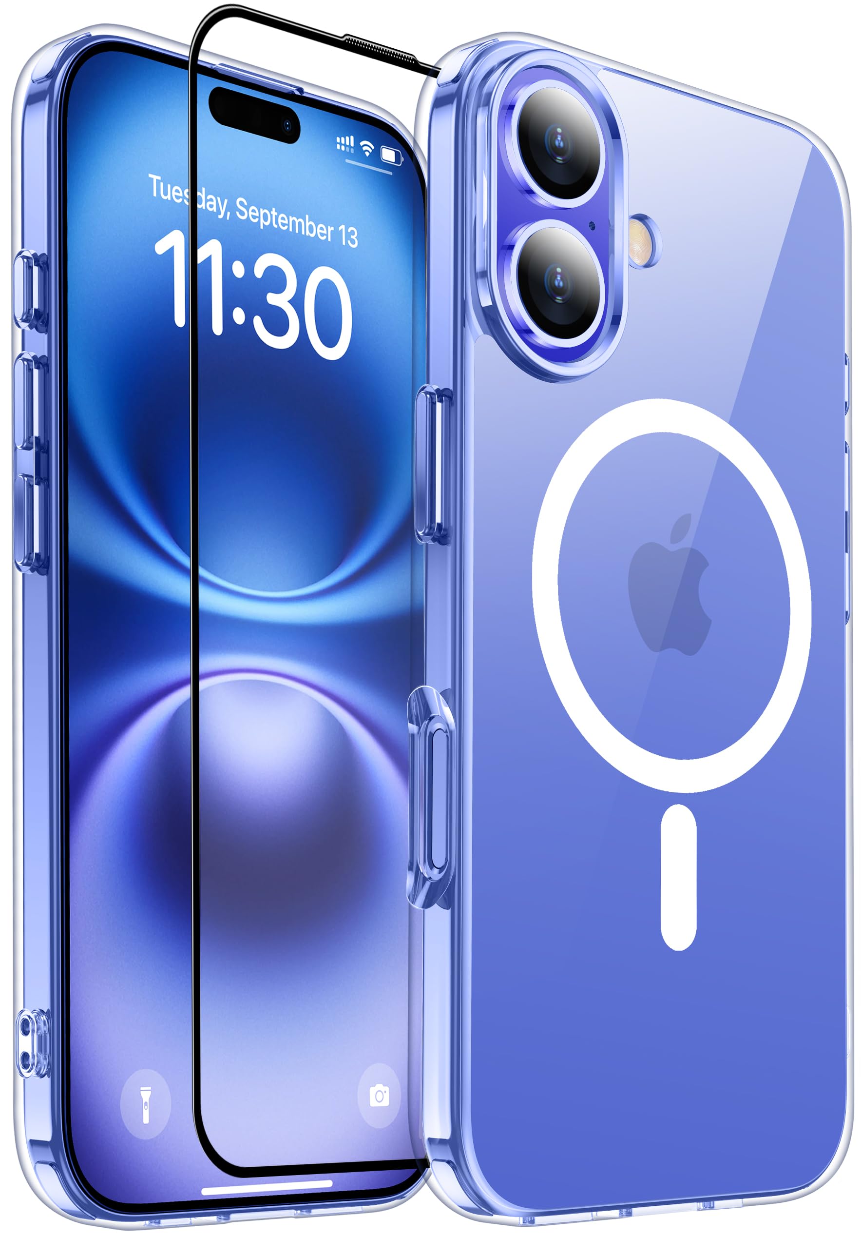 iPhone 16 用 ケース 磁気充電可 滑り止め 指紋防止 米軍MIL規格 ワイヤレス充電器対応可能 耐衝撃 磁力強化 アイフォン16 ケース