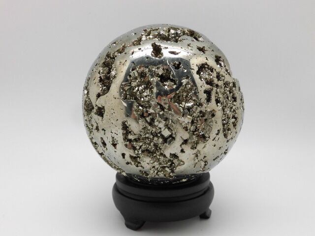 直径約15cm 6.9kg 【送料無料】【高品質】南米ペルー産特大パイライト丸玉