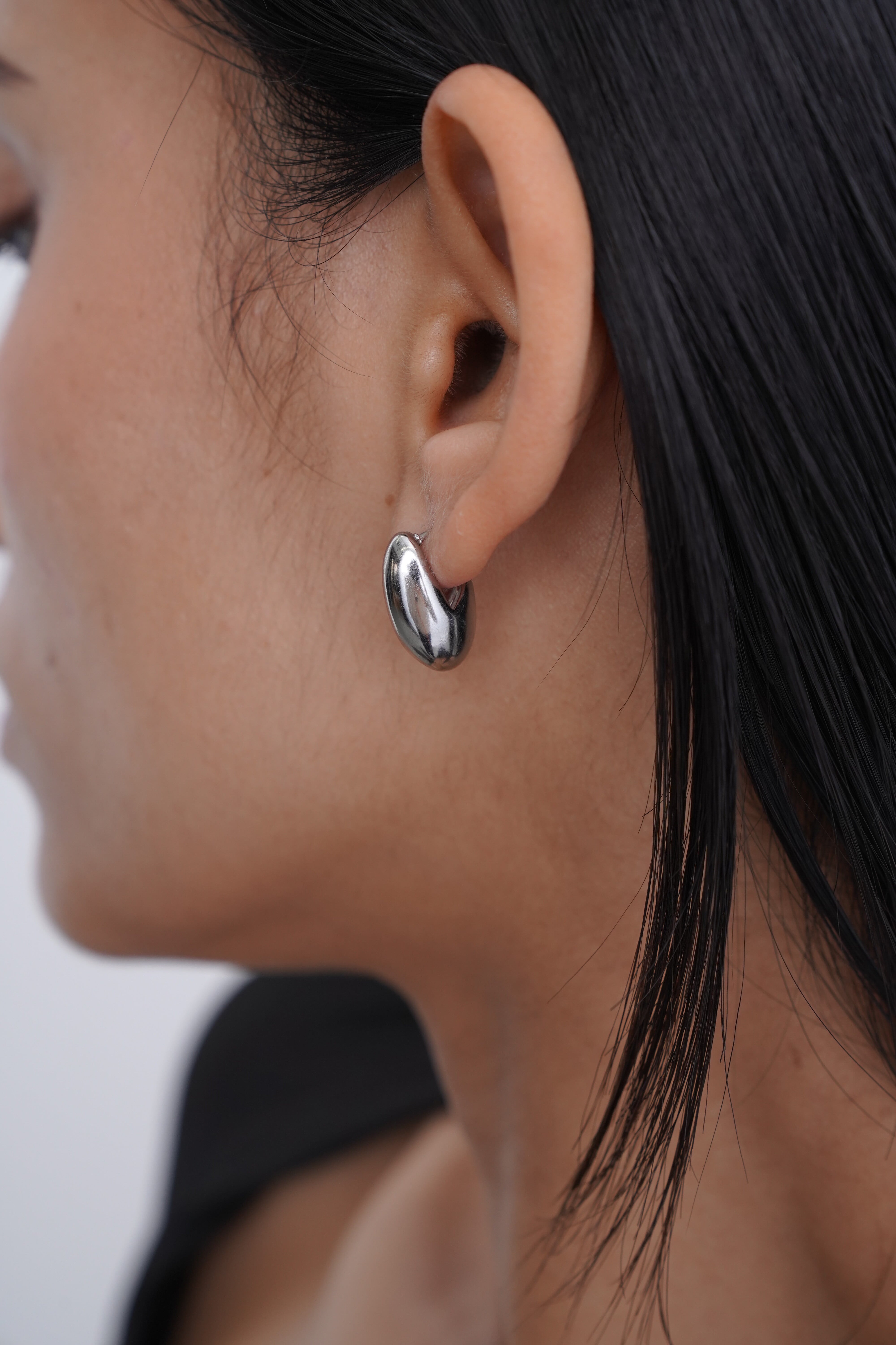 316L drop hoop pierce［silver］#p102 | namuel