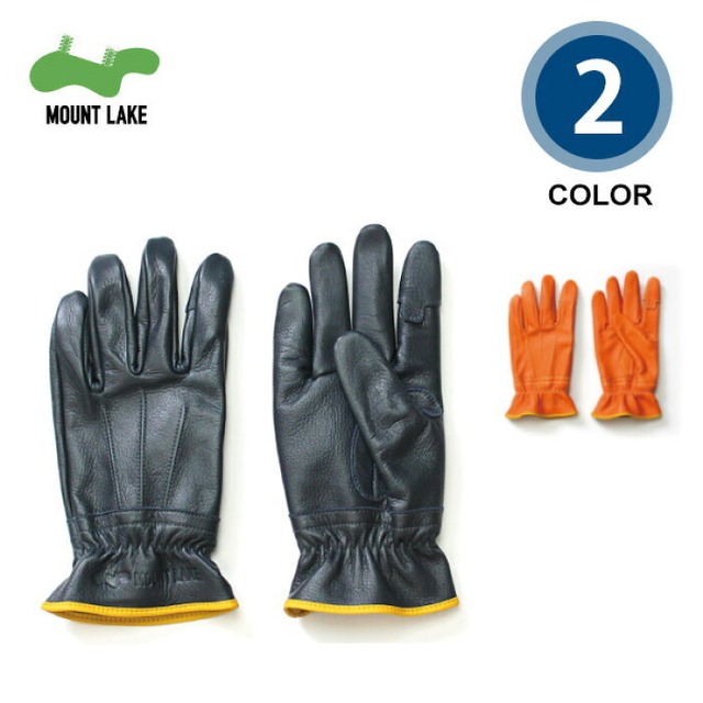 Leather Gloves 焚き火用グローブ 熱避け アウトドア 指出し レザー 日本製 本革 q バイク ツーリング 牛革 キャンプ Mount Lake