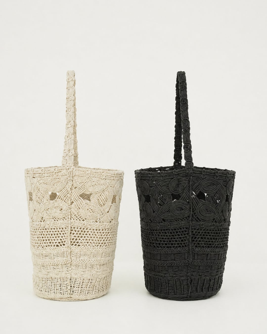 Macrame Crochet Bucket Tote
