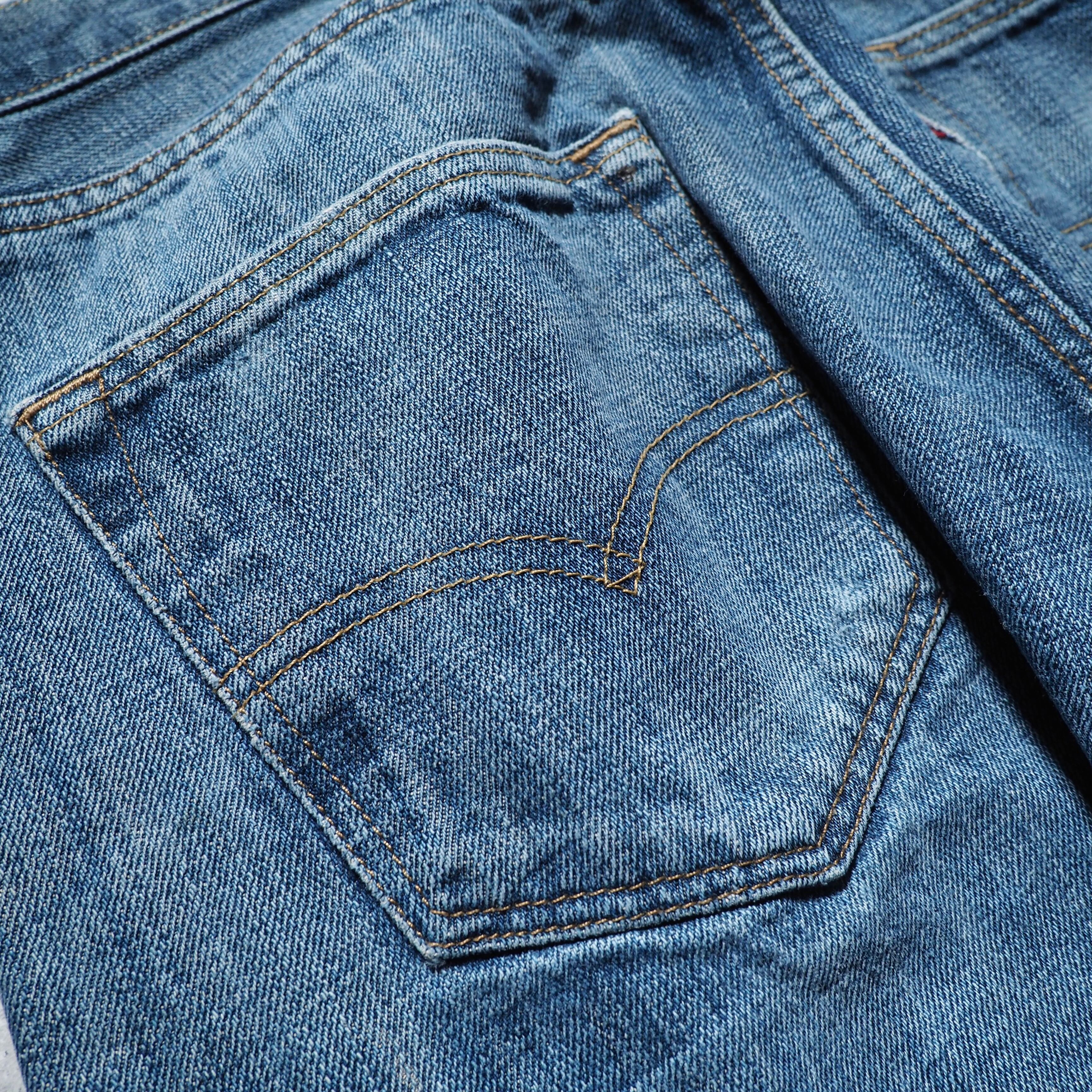 ” Levis 501 ” Spiderweb painted custom Indigo Denim pants