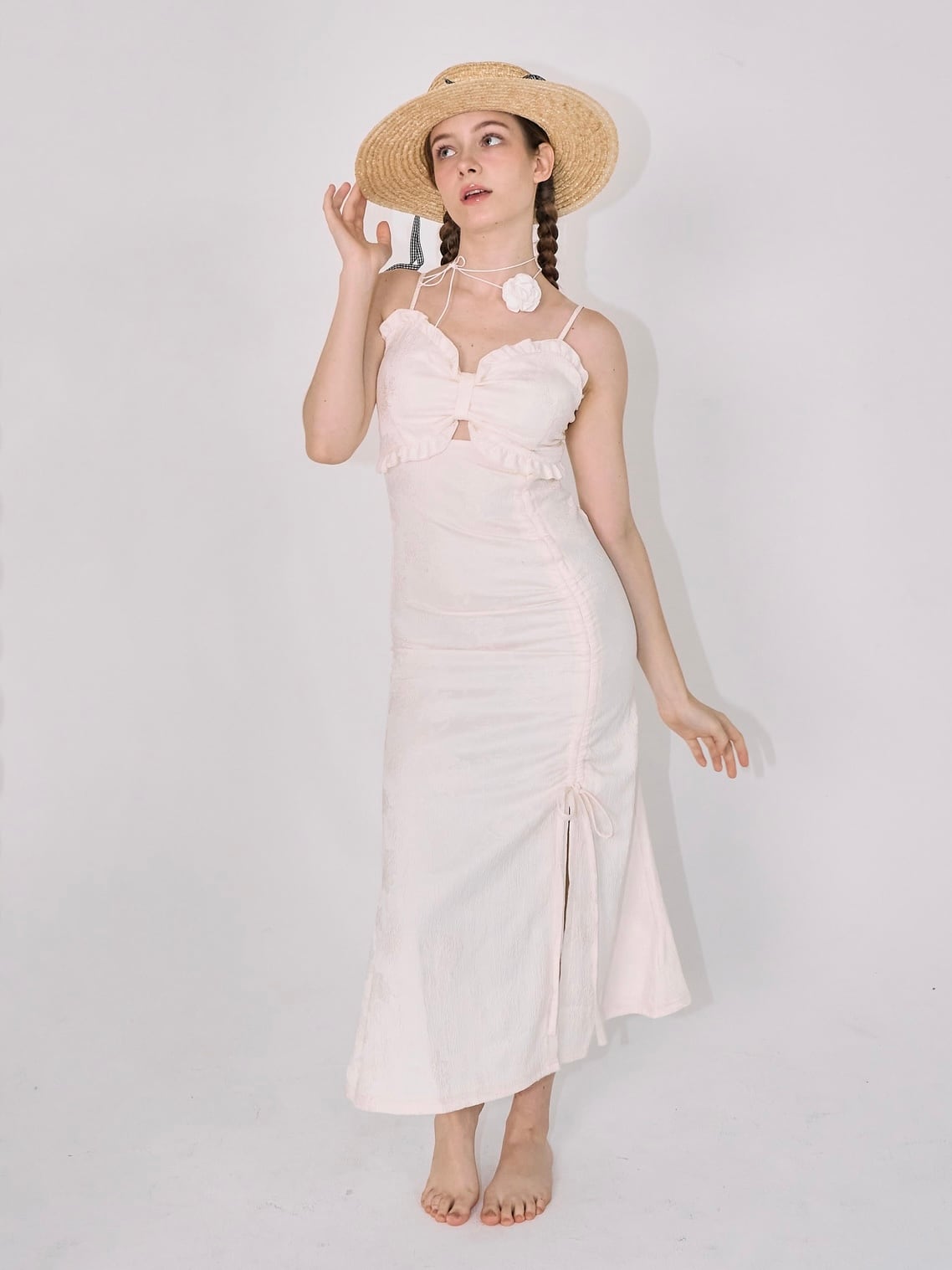 残りわずか】lady ribbon one-piece | mieya mieya